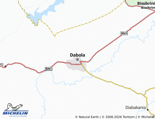 MICHELIN Dabola map - ViaMichelin