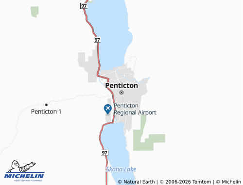 Mapa MICHELIN Penticton - ViaMichelin