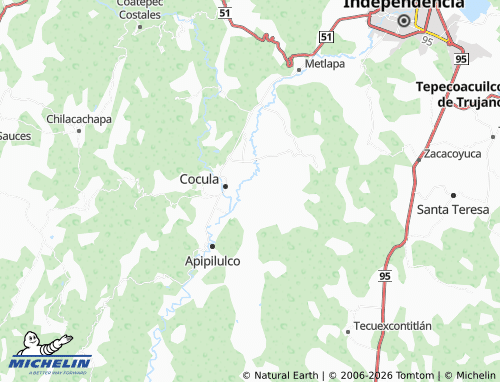 MICHELIN-Landkarte Vicente Guerrero, Cocula - ViaMichelin