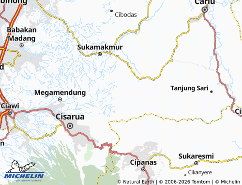 MICHELIN Wargajaya map - ViaMichelin