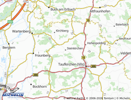 MICHELIN Steinkirchen map - ViaMichelin