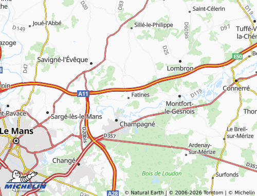 Carte MICHELIN Fatines - ViaMichelin
