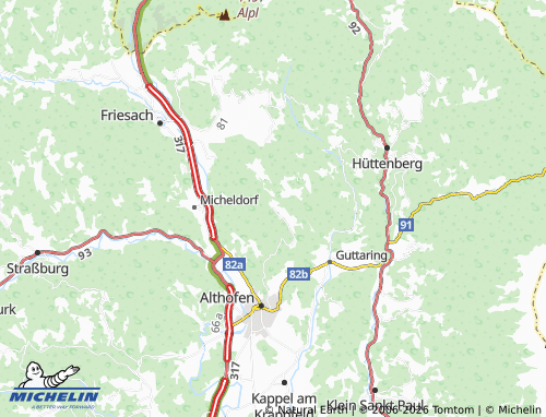MICHELIN Guttaringberg map - ViaMichelin
