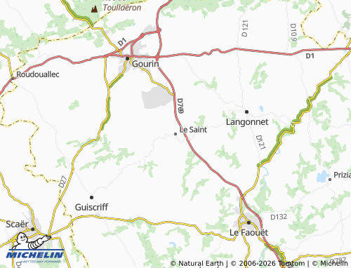 Mappa MICHELIN Le Saint - ViaMichelin