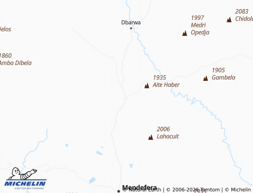 MICHELIN Tera Emni map - ViaMichelin