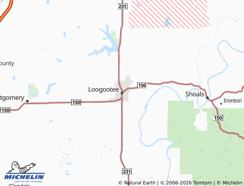 Mappa MICHELIN Loogootee - ViaMichelin