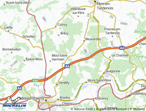 MICHELIN Courpoil map - ViaMichelin