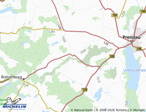 MICHELIN Gollmitz map - ViaMichelin