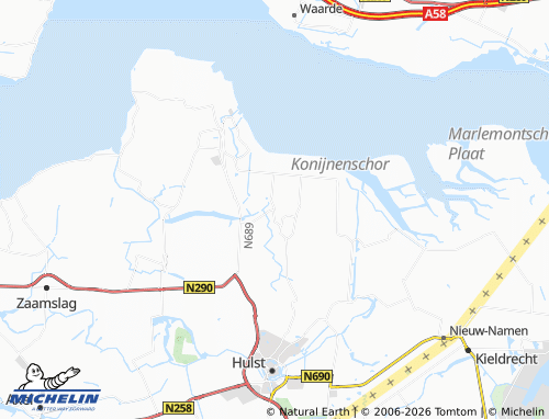 MICHELIN Lamswaarde map - ViaMichelin