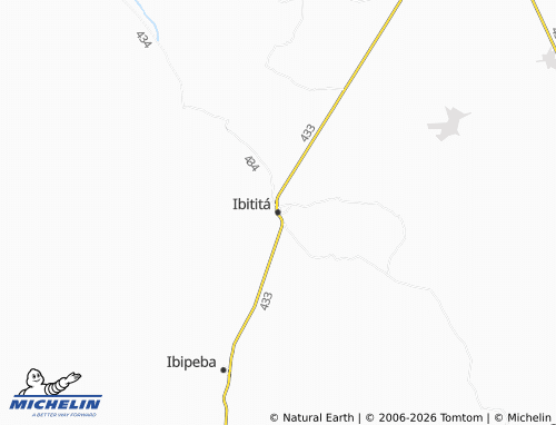 MICHELIN Ibititá map - ViaMichelin