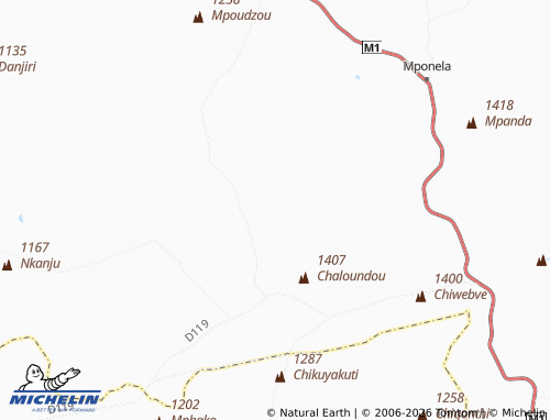 Mappa MICHELIN Nthanga - ViaMichelin
