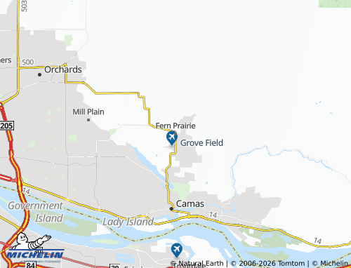 Mapa MICHELIN Fern Prairie - ViaMichelin