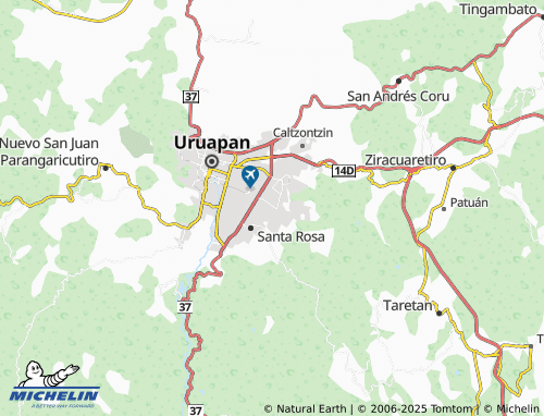 MICHELIN Fraccionamiento San Francisco Uruapan map - ViaMichelin
