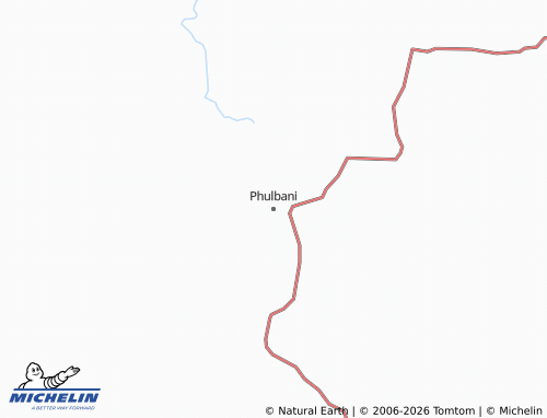 MICHELIN Phulbani map - ViaMichelin