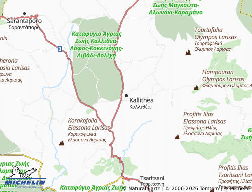 Mapa MICHELIN Kallithea - ViaMichelin