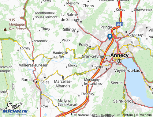 MICHELIN Lovagny map - ViaMichelin