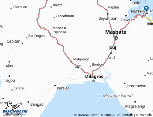 MICHELIN Matanglad map - ViaMichelin