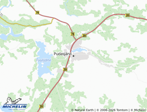 Carte MICHELIN Pudasjärvi - ViaMichelin