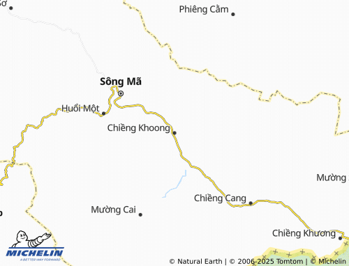 MICHELIN Chiềng Khoong map - ViaMichelin