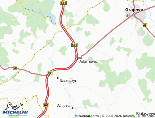 Mappa MICHELIN Adamowo - ViaMichelin