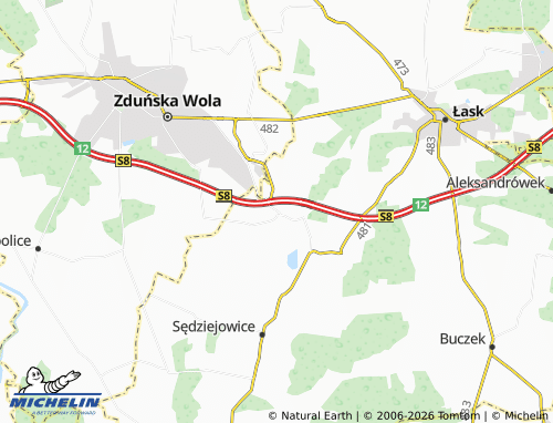 MICHELIN Marzenin map - ViaMichelin