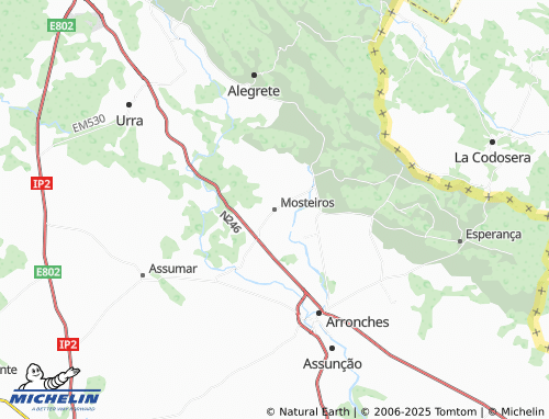 MICHELIN Mosteiros map - ViaMichelin
