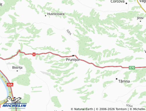 MICHELIN Prunișor map - ViaMichelin
