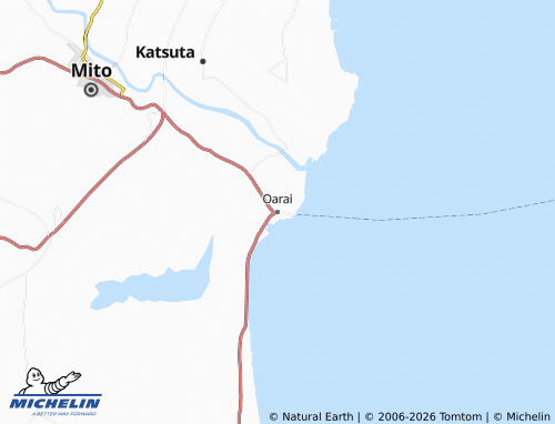 Mapa MICHELIN Oarai - ViaMichelin