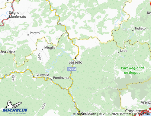 Carte MICHELIN Sassello - ViaMichelin