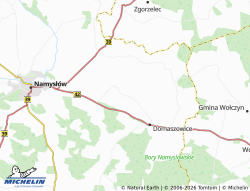 MICHELIN Strzelce map - ViaMichelin