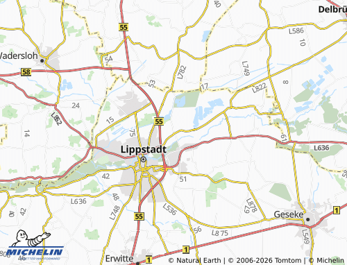 MICHELIN Lipperode map - ViaMichelin