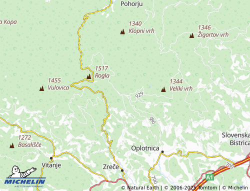 Mapa MICHELIN Lukanja - ViaMichelin
