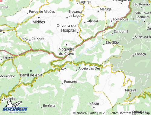 MICHELIN São Sebastião da Feira map - ViaMichelin