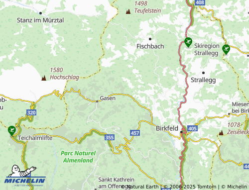 MICHELIN-Landkarte Gasenbach - ViaMichelin