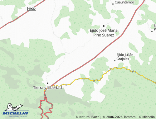 Mappa MICHELIN Ejido Baja California - ViaMichelin