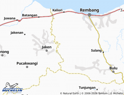 Carte MICHELIN Sumber - ViaMichelin