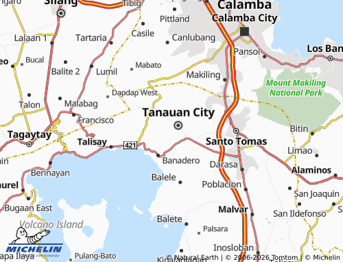 MICHELIN Bilog-Bilog map - ViaMichelin