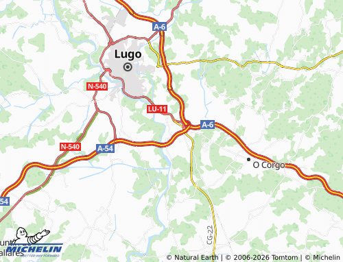 MICHELIN A Pena map - ViaMichelin