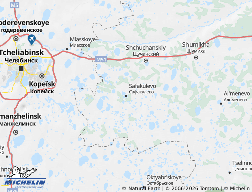 MICHELIN-Landkarte Safakulewski Rajon - ViaMichelin