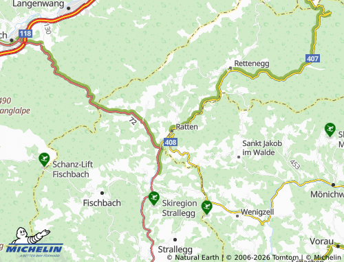 Carte MICHELIN Ratten - ViaMichelin