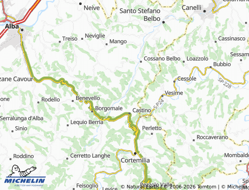 Kaart MICHELIN Rocchetta Belbo - ViaMichelin