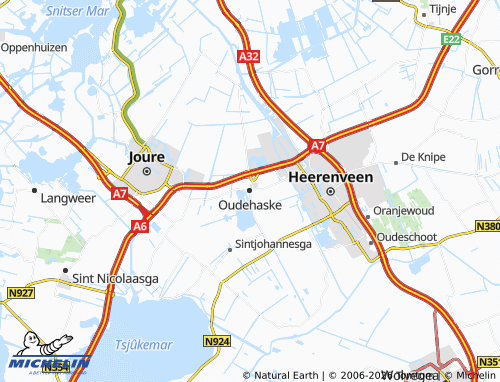 MICHELIN-Landkarte Oudehaske - ViaMichelin