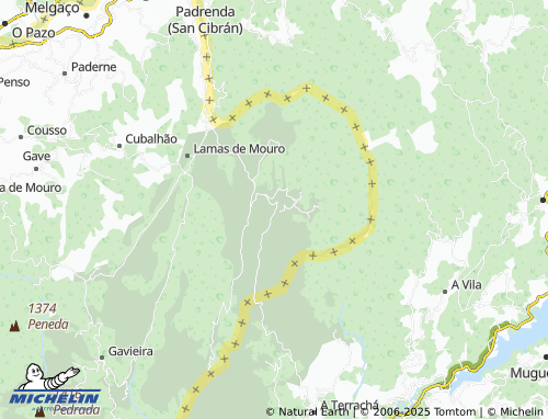 MICHELIN Varziela map - ViaMichelin