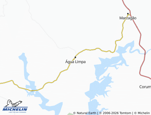 Mapa MICHELIN Água Limpa - ViaMichelin