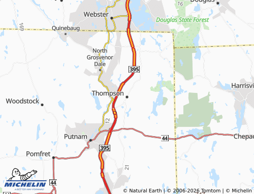 Mapa MICHELIN Thompson - ViaMichelin