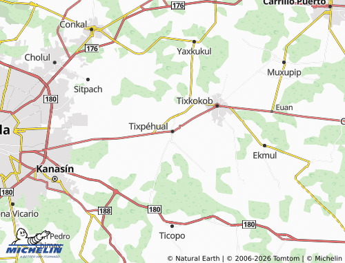 MICHELIN-Landkarte Tixpéhual - ViaMichelin