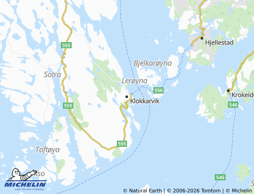 Kaart MICHELIN Klokkarvik - ViaMichelin