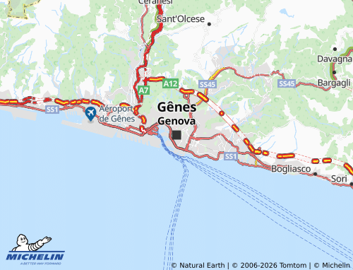 Mappa MICHELIN Genova - ViaMichelin