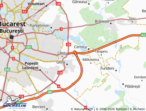 Mapa MICHELIN Manolache - ViaMichelin