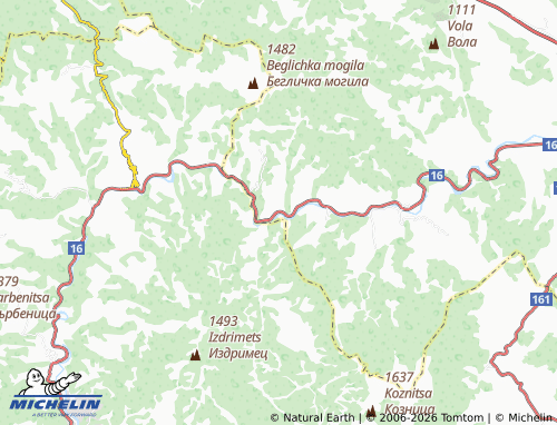 Kaart MICHELIN Eliseyna - ViaMichelin